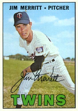 1967 Topps Jim Merritt #523 Baseball Card