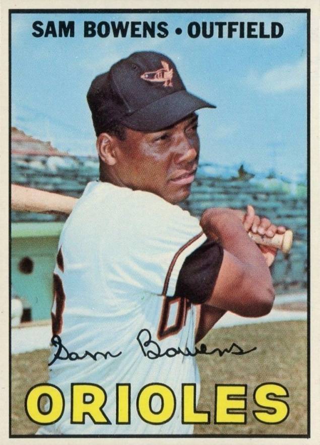 1967 Topps Sam Bowens #491 Baseball Card