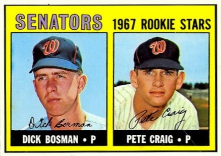 1967 Topps Senators Rookies #459 Baseball Card