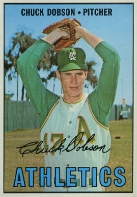 1967 Topps Chuck Dobson #438 Baseball Card