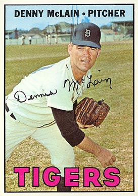 1967 Topps Denny McLain #420 Baseball Card