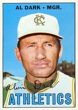 1967 Topps Al Dark #389 Baseball Card