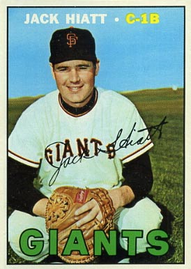 1967 Topps Jack Hiatt #368 Baseball Card