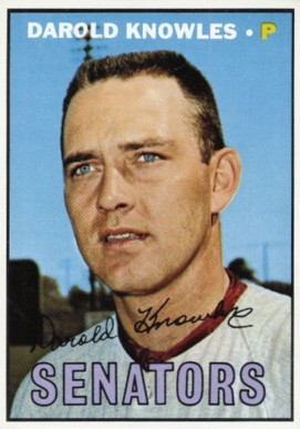 1967 Topps Darold Knowles #362 Baseball Card