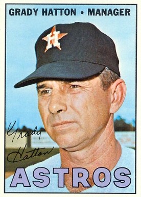 1967 Topps Grady Hatton #347 Baseball Card