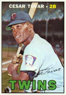 1967 Topps Cesar Tovar #317 Baseball Card