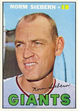 1967 Topps Norm Siebern #299 Baseball Card