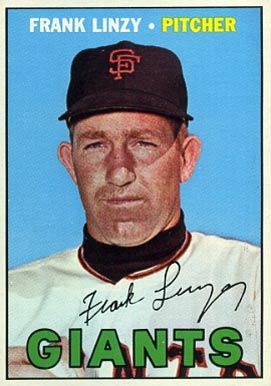 EX Giants 1968 Topps # 147 Frank Linzy San Francisco Giants Baseball Card