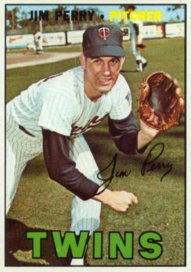 1967 Topps Jim Perry #246 Baseball Card