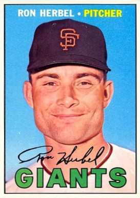 1967 Topps Ron Herbel #156 Baseball Card
