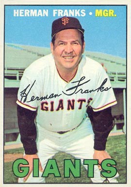 1967 Topps Herman Franks #116 Baseball Card