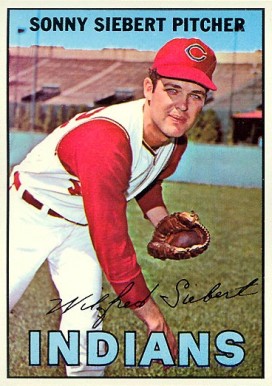 1967 Topps Sonny Siebert #95 Baseball Card