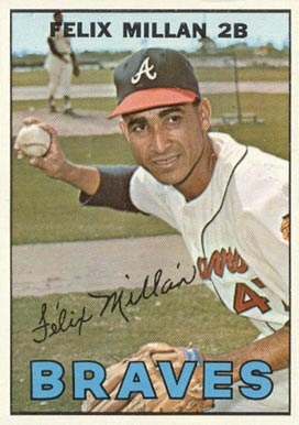 1967 Topps Felix Millan #89 Baseball Card