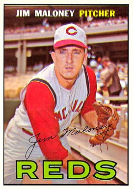 1967 Topps Jim Maloney #80 Baseball Card