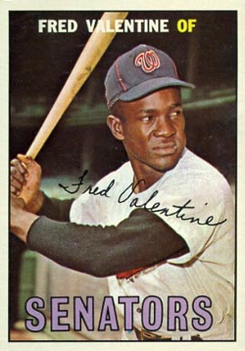 1967 Topps Fred Valentine #64 Baseball Card