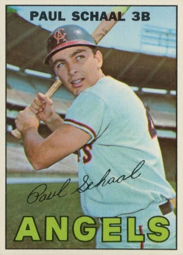 1967 Topps Paul Schaal #58b Baseball Card