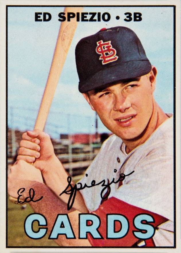 1967 Topps Ed Spiezio #128c Baseball Card