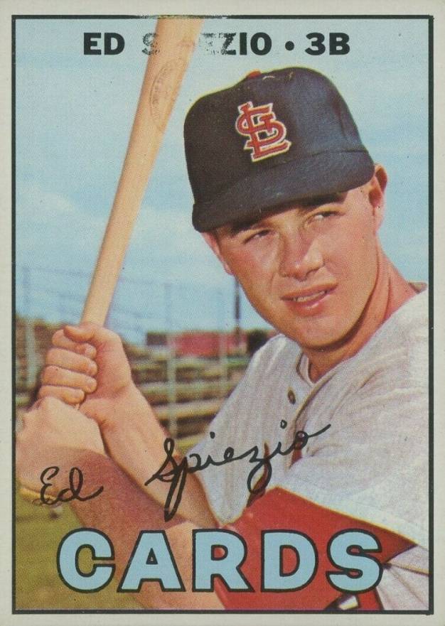 1967 Topps Ed Spiezio #128e Baseball Card