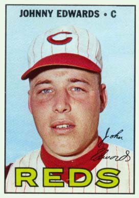 1967 Topps Johnny Edwards #202 Baseball Card