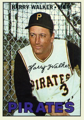 1967 Topps Harry Walker #448 Baseball Card