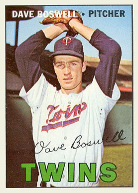 1967 Topps Dave Boswell #575 Baseball Card