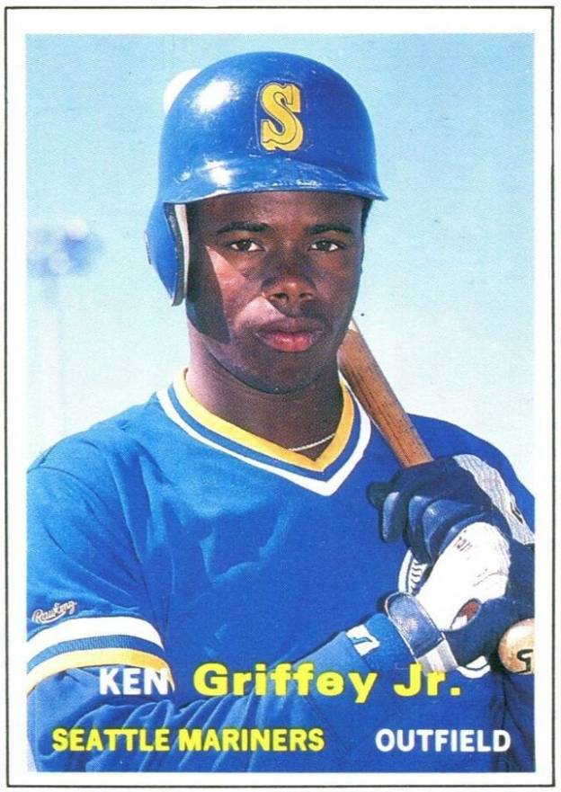 1990 SCD Baseball Pocket Price Guides-Hand Cut Ken Griffey Jr. #44 Baseball Card