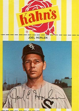 1968 Kahn's Wieners Joel Horlen #41 Baseball Card