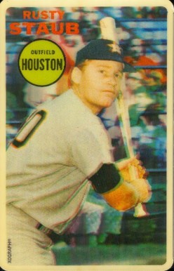 1968 Topps 3-D Rusty Staub # Baseball Card
