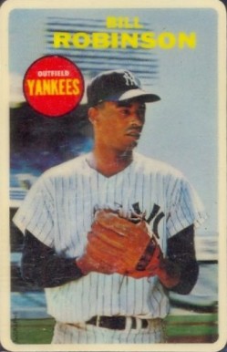 1968 Topps 3-D Bill Robinson # Baseball Card