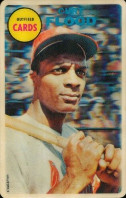 1968 Topps 3-D Curt Flood # Baseball Card