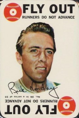 1968 Topps Game Rick Monday #26 Baseball Card