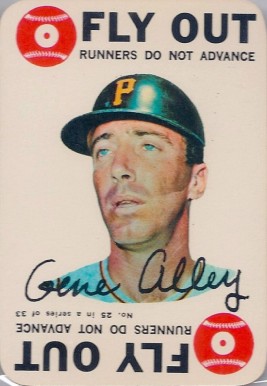 1968 Topps Game Gene Alley #25 Baseball Card