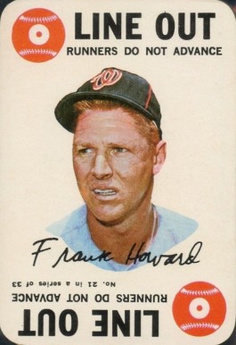 1968 Topps Game Frank Howard #21 Baseball Card