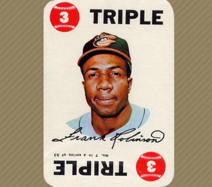 1968 Topps Game Frank Robinson #7 Baseball Card