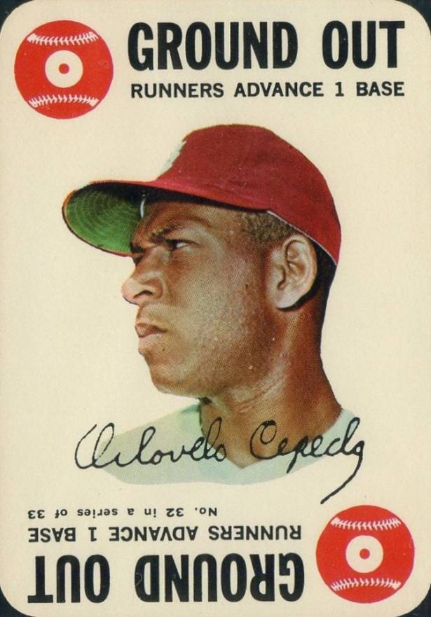 1968 Topps Game Orlando Cepeda #32 Baseball Card