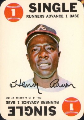 1968 Topps Game Henry Aaron #4 Baseball Card