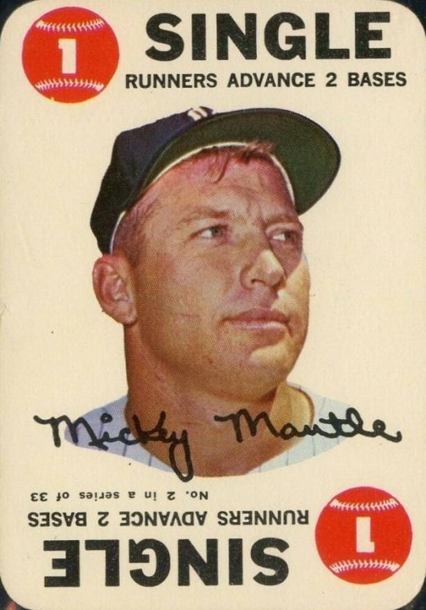 1968 Topps Game Mickey Mantle #2 Baseball Card