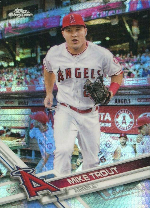 2017 Topps Chrome Mike Trout #200 Baseball Card