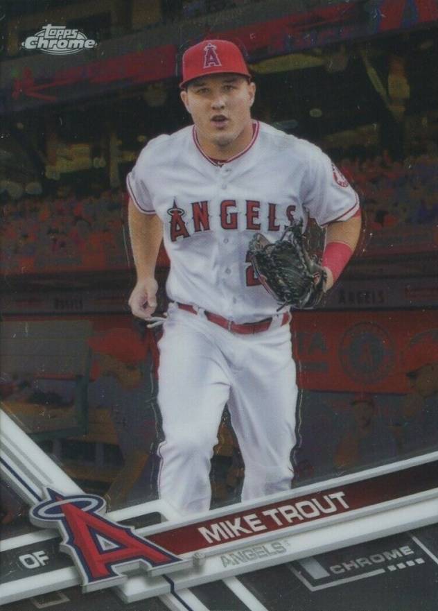 2017 Topps Chrome Mike Trout #200 Baseball Card