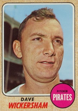 1968 Topps Dave Wickersham #288 Baseball Card