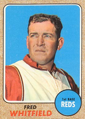 1968 Topps Fred Whitfield #133 Baseball Card