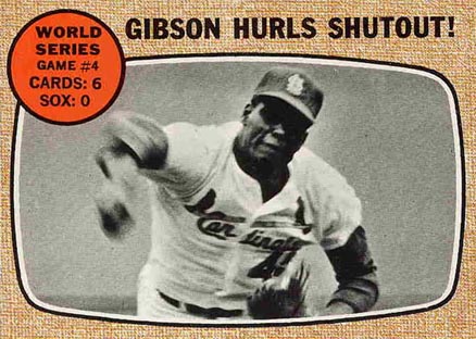1968 Topps World Series Game #4 #154 Baseball Card