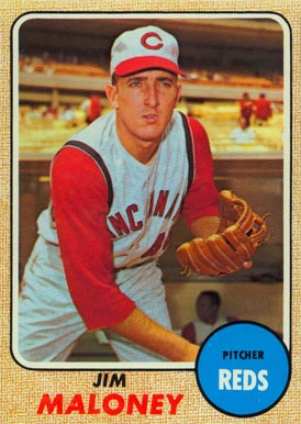 1968 Topps Jim Maloney #425 Baseball Card