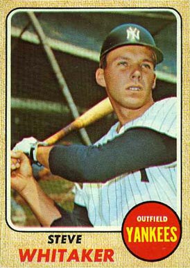 1968 Topps Steve Whitaker #383 Baseball Card