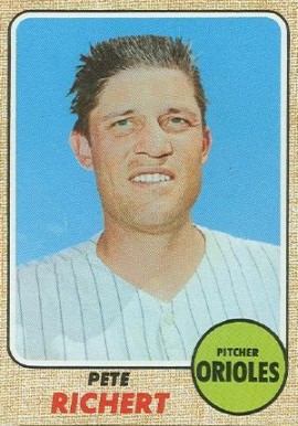 1968 Topps Pete Richert #354 Baseball Card