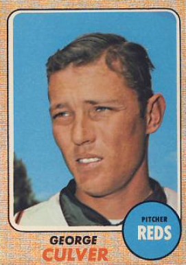 1968 Topps George Culver #319 Baseball Card