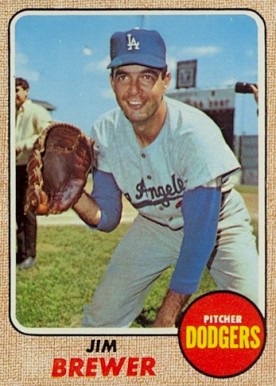 1968 Topps Jim Brewer #298 Baseball Card