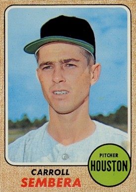 1968 Topps Carroll Sembera #207 Baseball Card