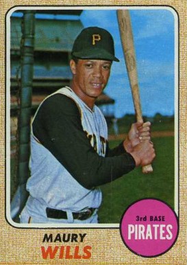 1968 Topps Maury Wills #175 Baseball Card