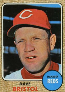 1968 Topps Dave Bristol #148 Baseball Card